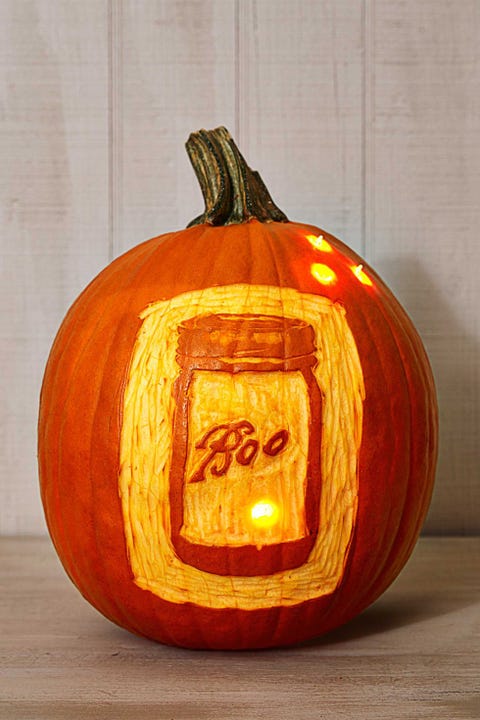 pumpkin carving ideas mason jar