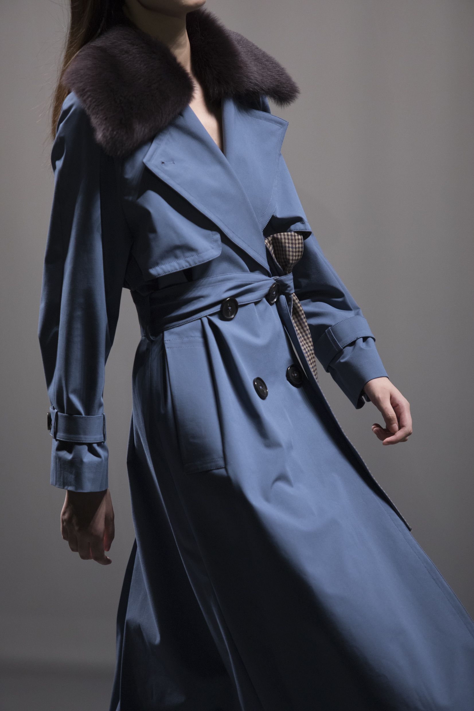 massimo dutti blue coat