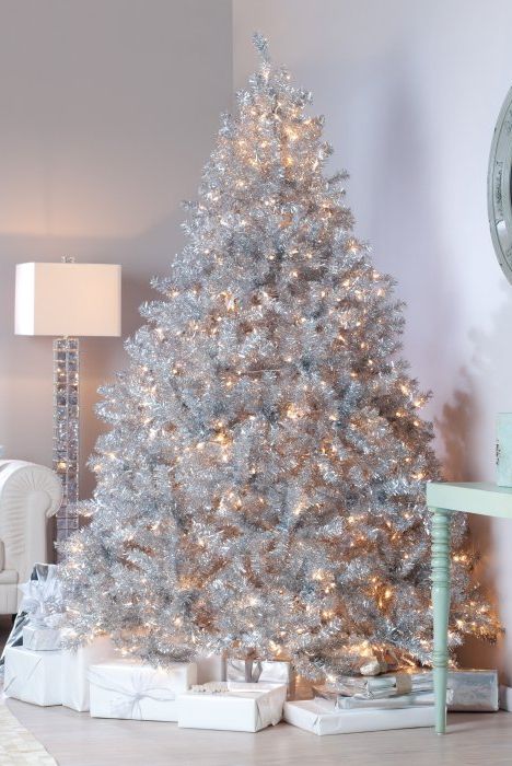Silver christmas tree uk