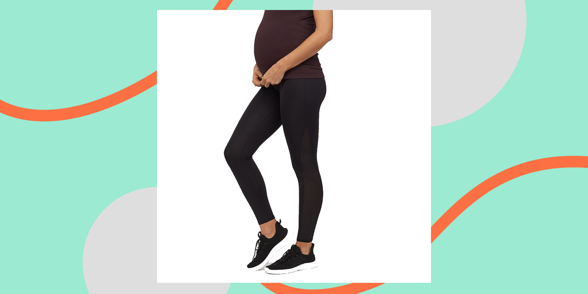 Brown Missguided Recycled MSGD Sports Maternity Gym Leggings - Get The Label
