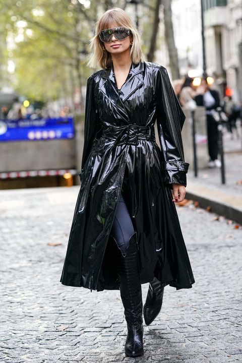 Matrix-inspired leather is trending this autumn