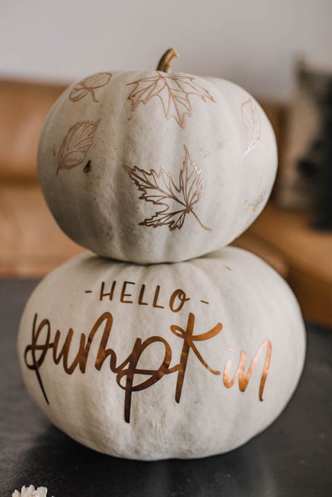 matte metallic pumpkin decorating ideas