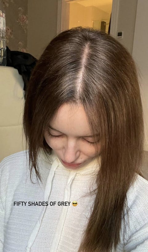 Maura Higgins just revealed her natural grey hair in lockdown Maura Higgins just revealed her natural grey hair in lockdown