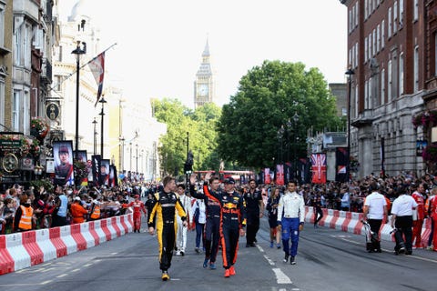 F1 Live In London Takes Over Trafalgar Square - Car Parade f1 live in london takes over trafalgar square car parade