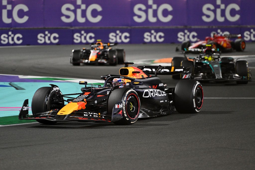 F1 Saudi Arabian GP Notes: Verstappen Reaches No. 100; Ferrari Won't Rush Sainz, and More