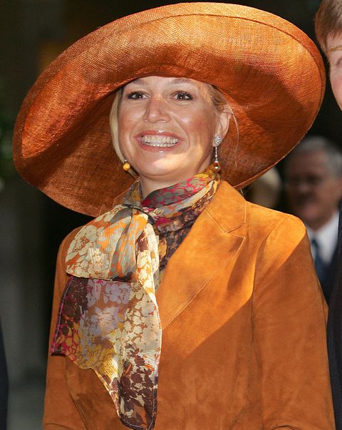 crown princess maxima of holland attends king carl gustaf of swedens 60th birthday celebrationsthe parliaments lunch at city hall, stockholm  photo by mark cuthbertuk press via getty images