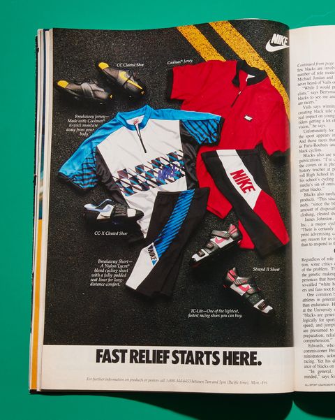 Retro Nike cycling gear ad