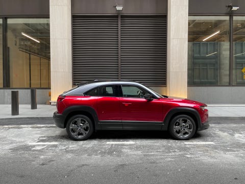 mazda mx 30 electric suv in candy red