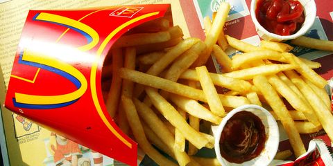 Fried food, Junk food, Fast food, French fries, Food, Dish, Kids' meal, Cuisine, Side dish, Ingredient, 