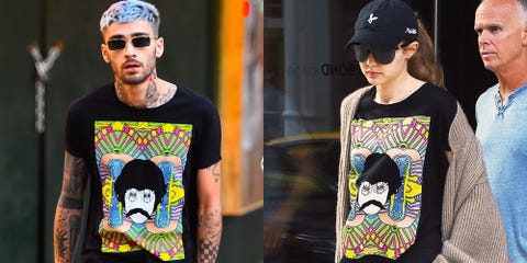 Zayn Malik Wore Gigi Hadids Wrangler T Shirt Out And