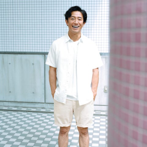 夏の短パンスタイルは ユニクロ のトラッド素材で 襟を正す 夏の短パンスタイルは ユニクロ のトラッド素材で 襟を正す