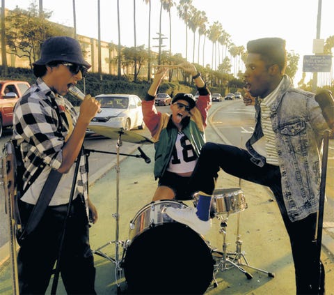 DOPE, from left: Tony Revolori, Kiersey Clemons, Shameik Moore, 2015. ph: Rick Famuyiwa/©Open Road