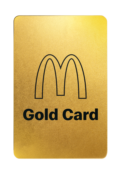 McDonald&#39;s VIP Gold Cards Get You Free Food