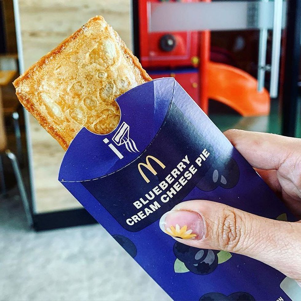McDonald’s New Blueberry Cream Cheese Pie Is Stuffed With Two Sweet