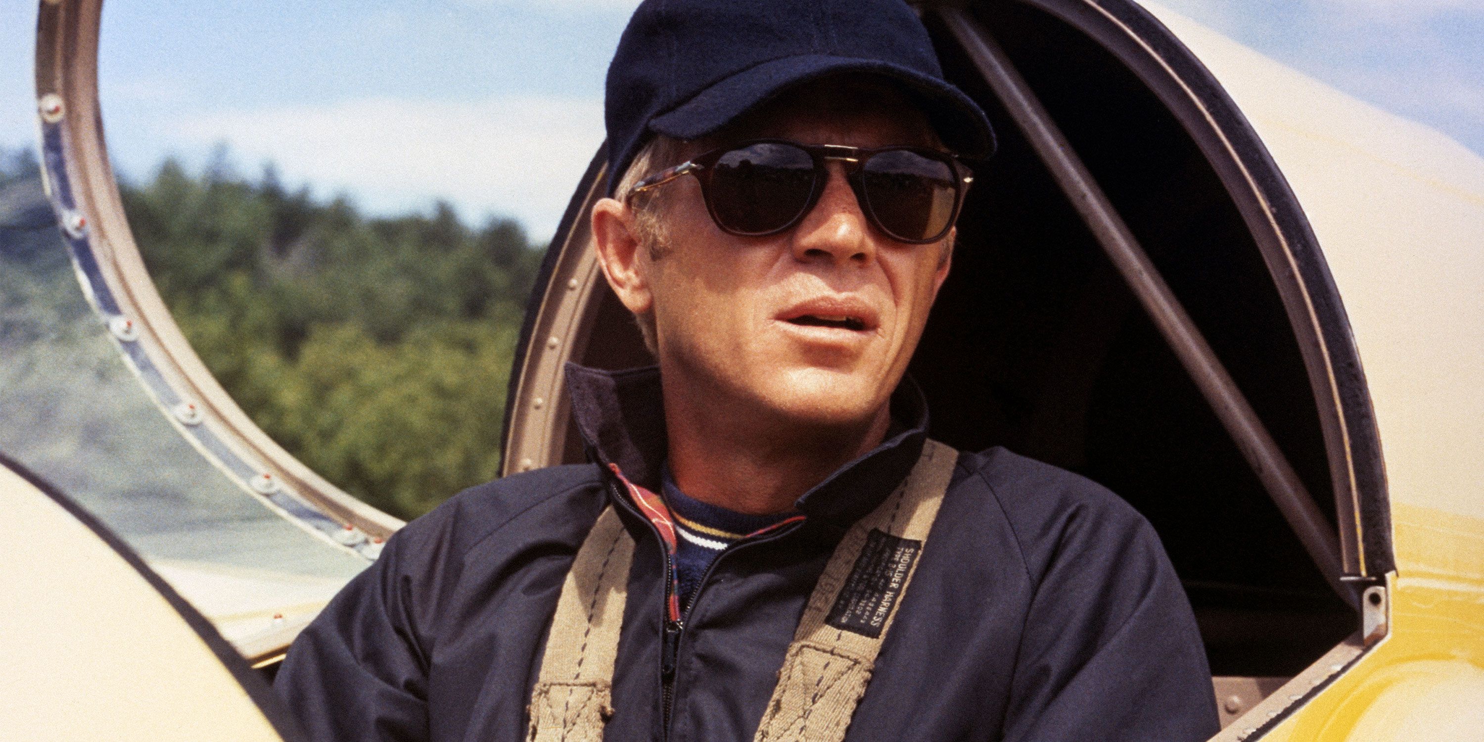 steve mcqueen wearing sunglasses