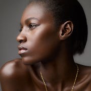 This is an image sarah silver skincare model