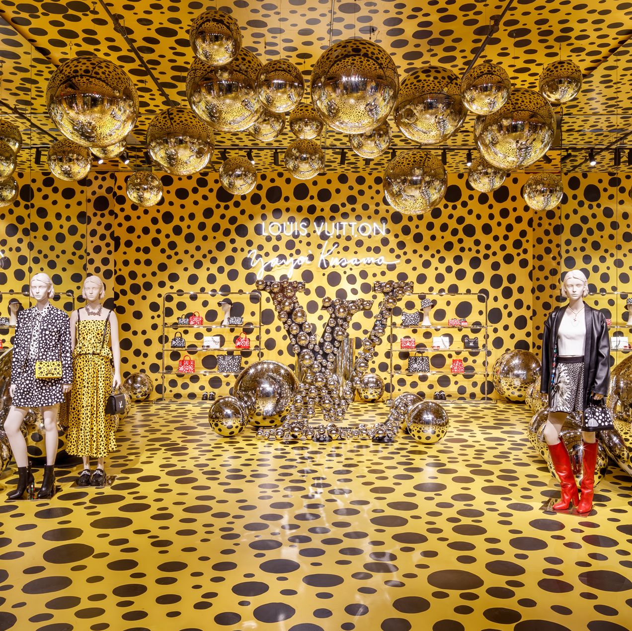 Louis Vuitton's New York Store Has Been Overtaken by Yayoi Kusama-Inspired Polka Dots