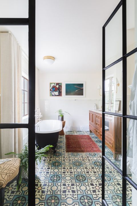 Creative Bathroom Tile Design Ideas, Colorful Bathroom Floor Tiles