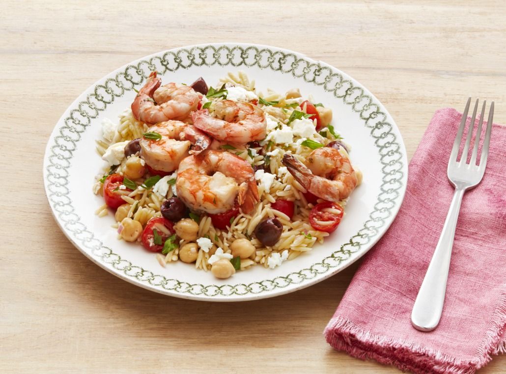 Mediterranean Orzo with Shrimp image