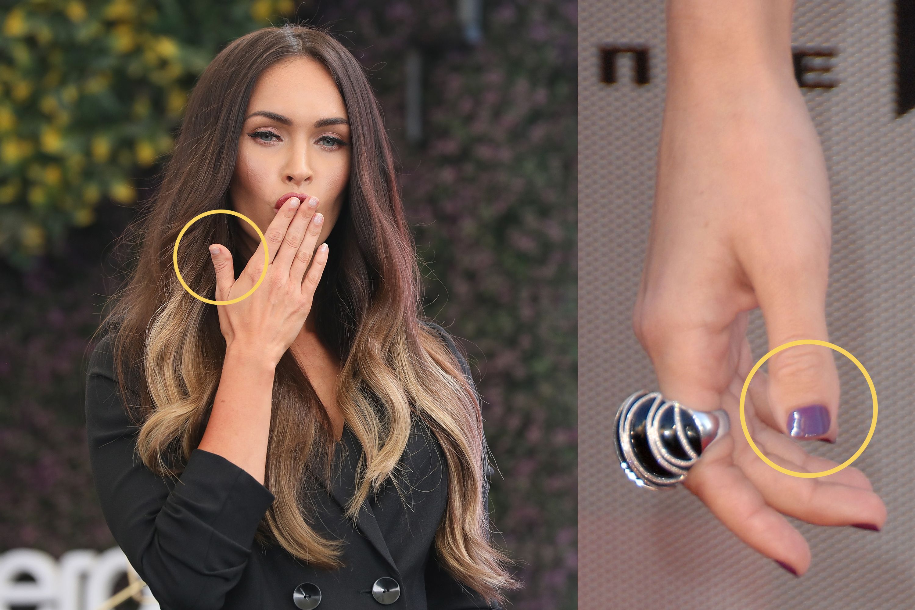 megan fox toe thumbs