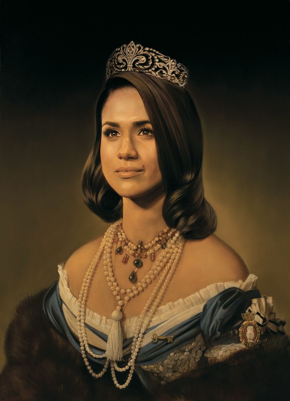 Who Painted The Royal Portrait Of Meghan Markle Featured By Beyonce