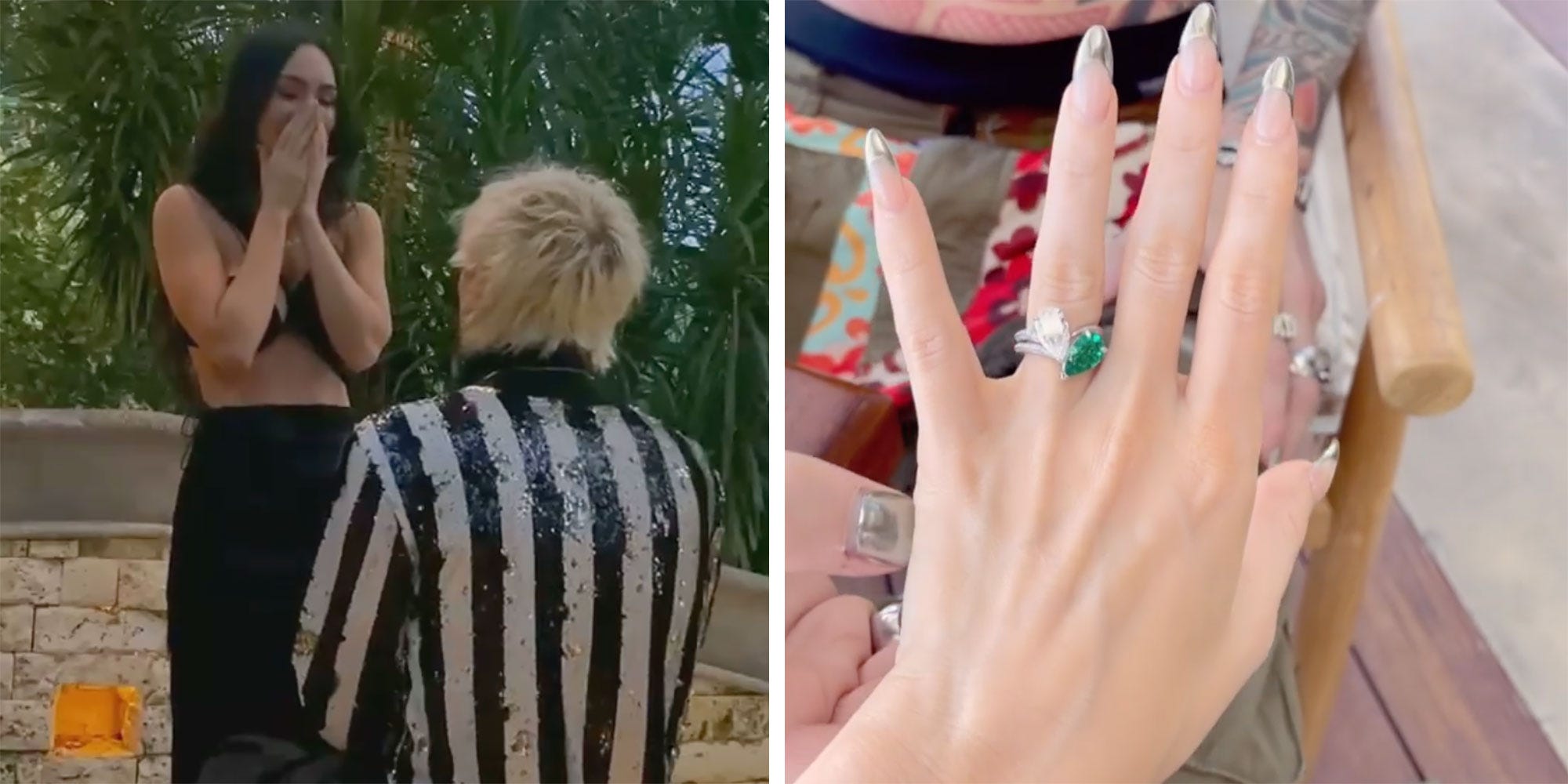 Kelly shared the first look at his fiancée's new ring on his Instagram and explained its meaning.