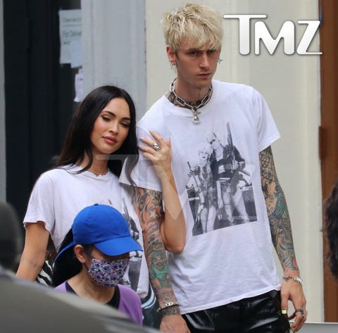 megan fox and machine gun kelly in the same outfit