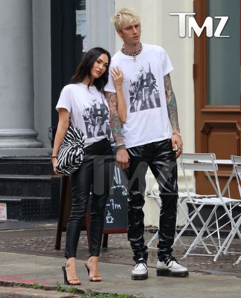megan fox and machine gun kelly in the same outfit