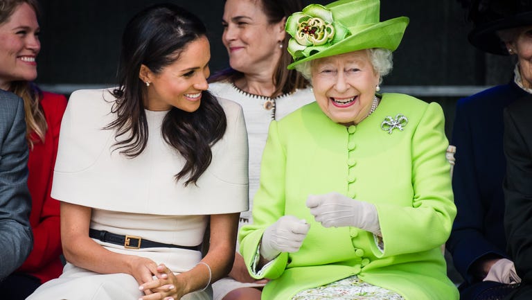 The Duchess Of Sussex Meghan Markle Undertakes Her First Official Engagement With Queen Elizabeth II