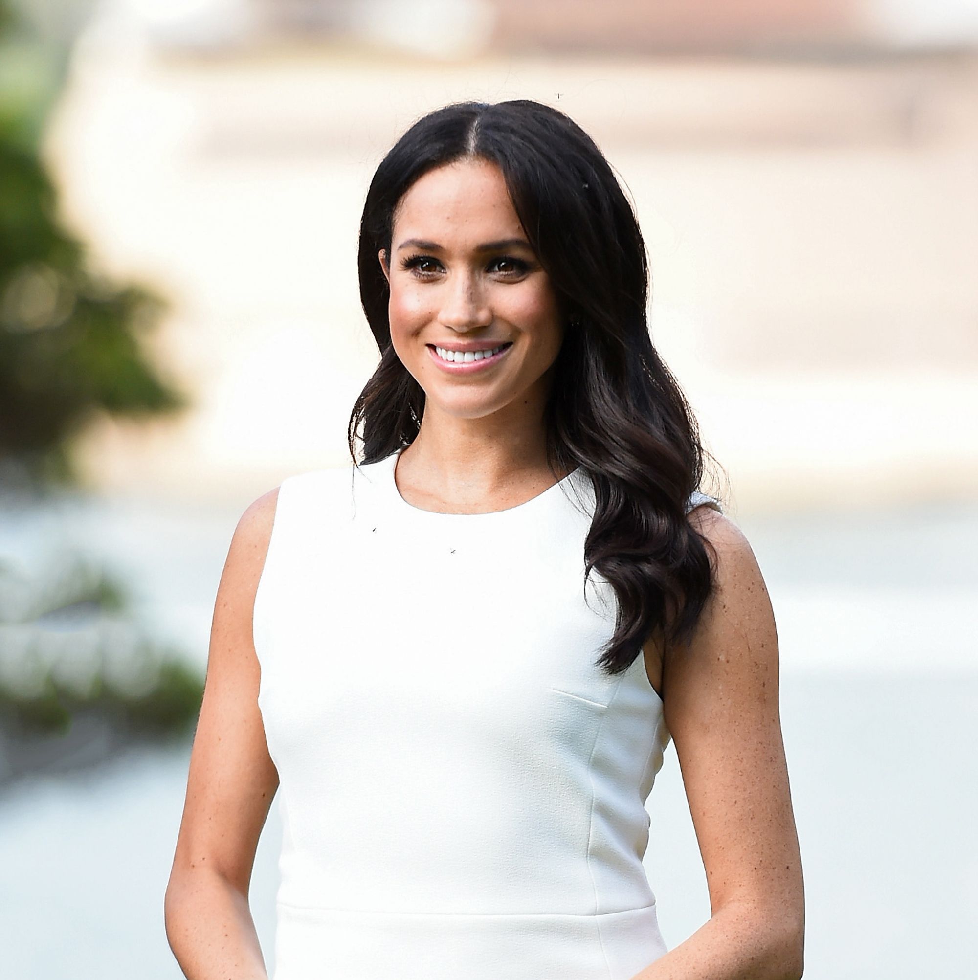 Meghan Markle Photographed Out in a Chic $76 White Summer Dress in Beverly ...