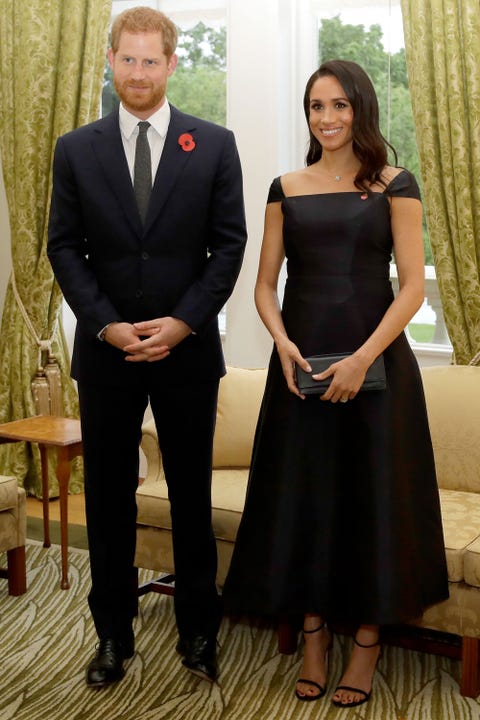 Meghan wearing Gabriela Hearst