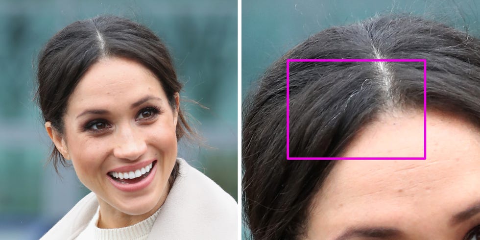 Meghan Markle Has One Gray Hair - Meghan Markle Not Dyeing ...