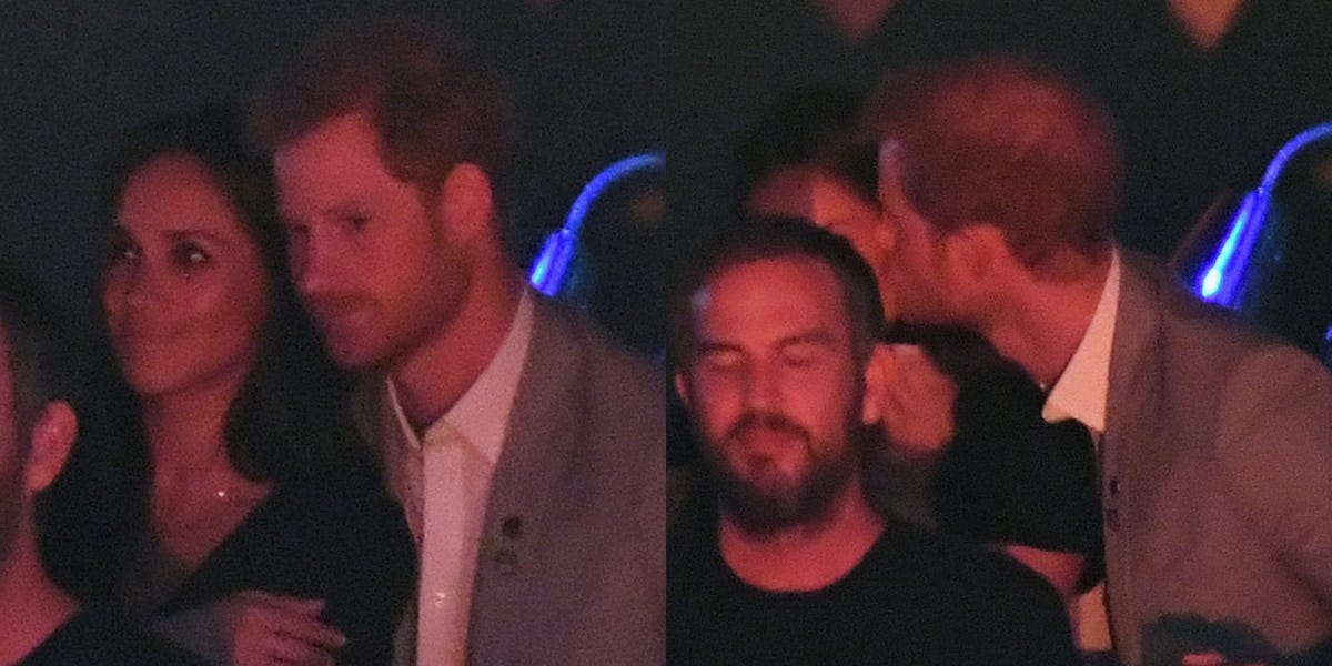 Meghan Markle And Prince Harry Kiss At Invictus Game Closing Ceremony Meghan Markle And Prince