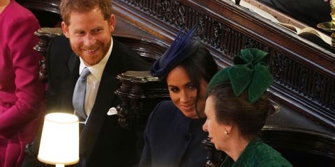 Meghan Markle Prince Harry Told Princess Anne Their Baby News At Eugenie S Wedding