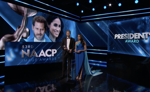 meghan markle and prince harry at the naacp image awards