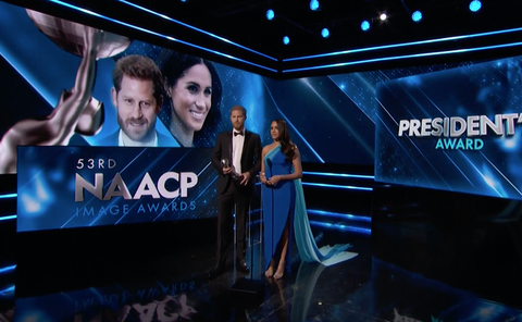 meghan markle and prince harry at the naacp image awards