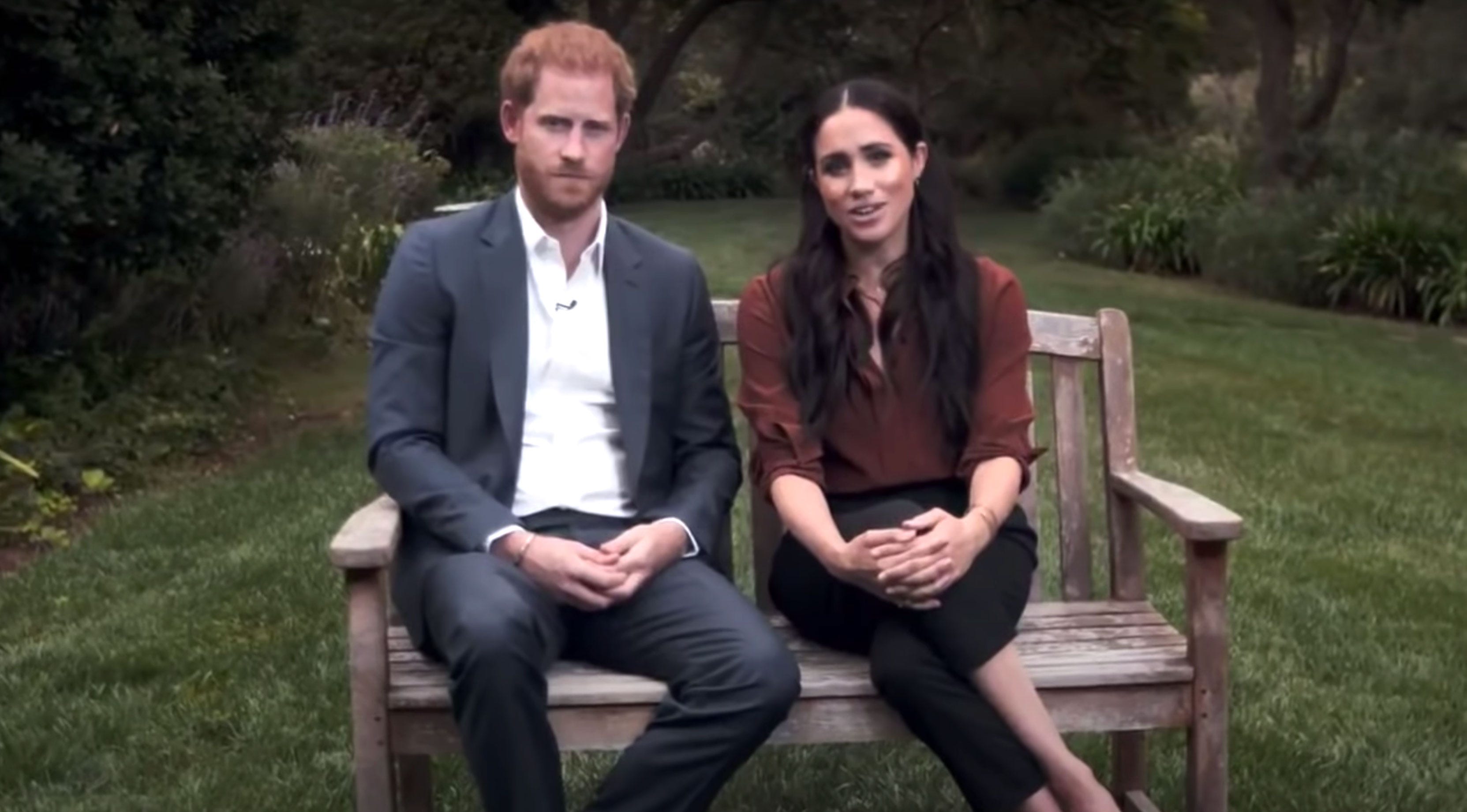 Meghan Markle and Prince Harry Make First U.S. TV Appearance, Imploring People to Vote From Their Backyard