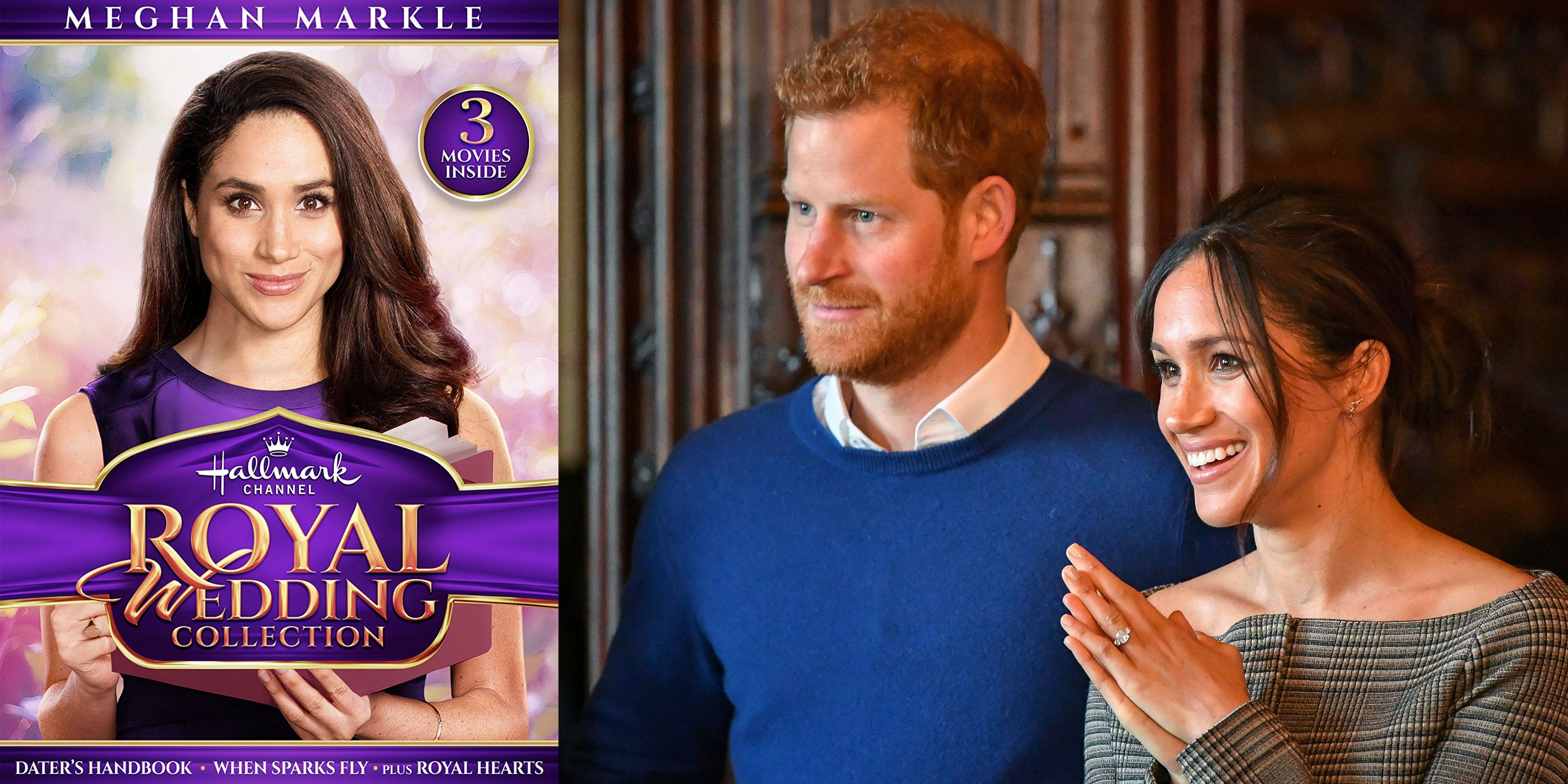 Prince Harry Meghan 2018 Royal Wedding 24 Carat Gold Gilded Plate Gift Box New 