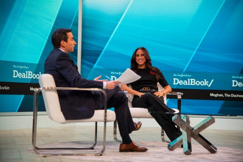 Meghan Markle at the Dealbook summit meghan markle at the dealbook summit