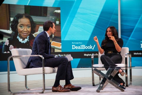 Meghan Markle at the Dealbook summit meghan markle at the dealbook summit