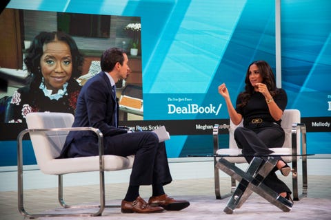 meghan markle at the dealbook summit