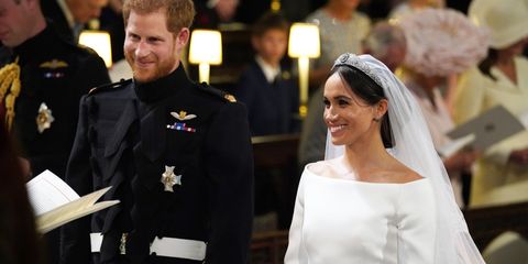 Meghan Markle and Prince Harry at the alter