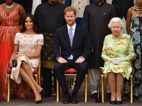 Meghan Markle, Prince Harry, the Queen 