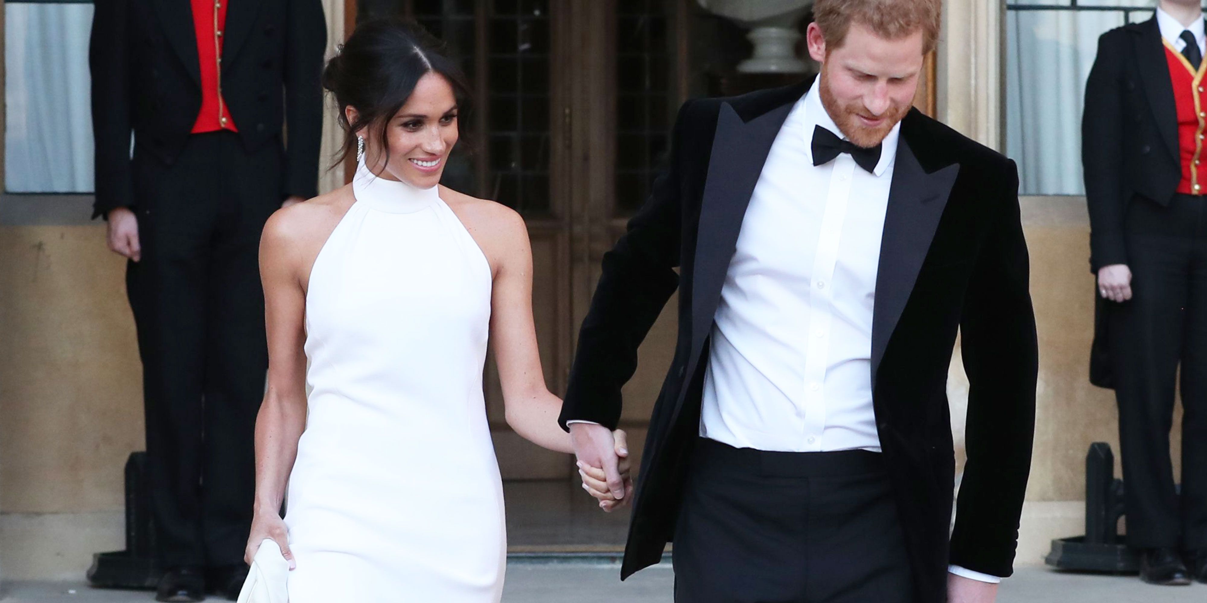 meghan markle wedding dress evening