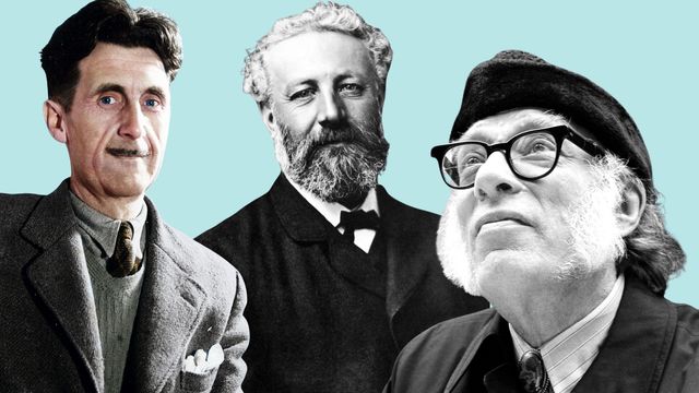 los escritores de los mejores libros de ciencia ficción de la historia george orwell, jules verne e isaac asimov