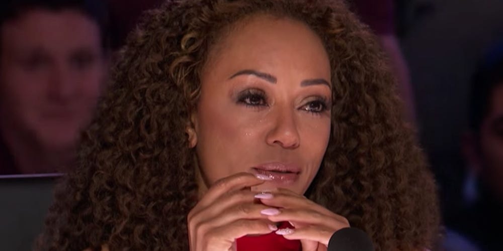 Mel B Breaks Down After We Three's Performance on 'America's Got Talent'