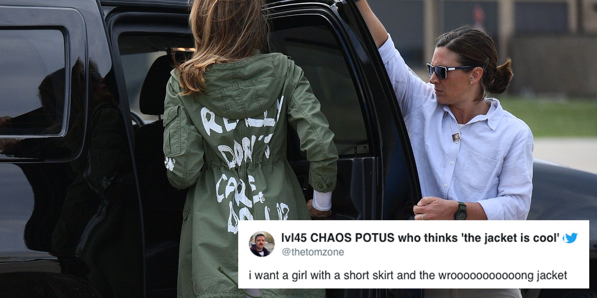 11 Of The Best Twitter Reactions To Melania Trump S Jacket Best Melania Zara Jacket Tweets