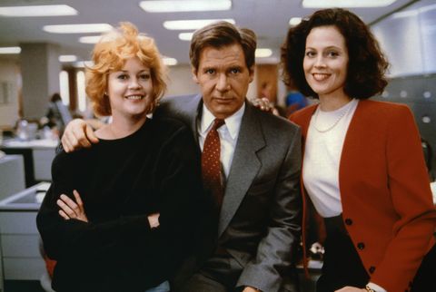 melanie griffith, harrison ford and sigourney weaver working girl