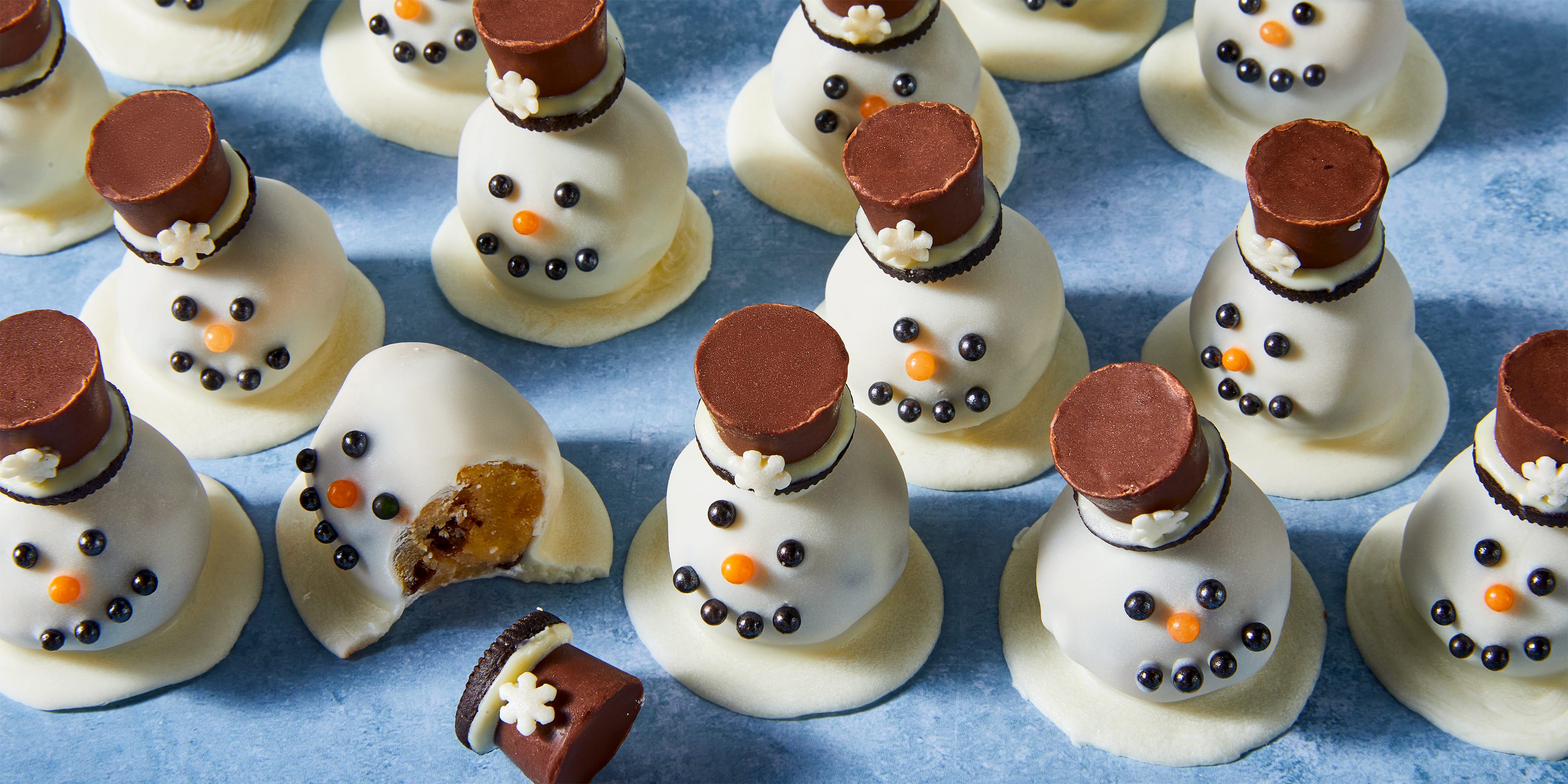 Melted Snowman Cookie Dough Bites Will Make You A Jolly Happy Soul