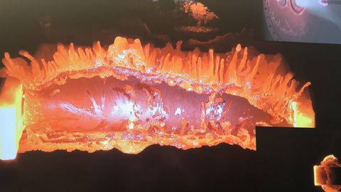 ESA Space junk burning